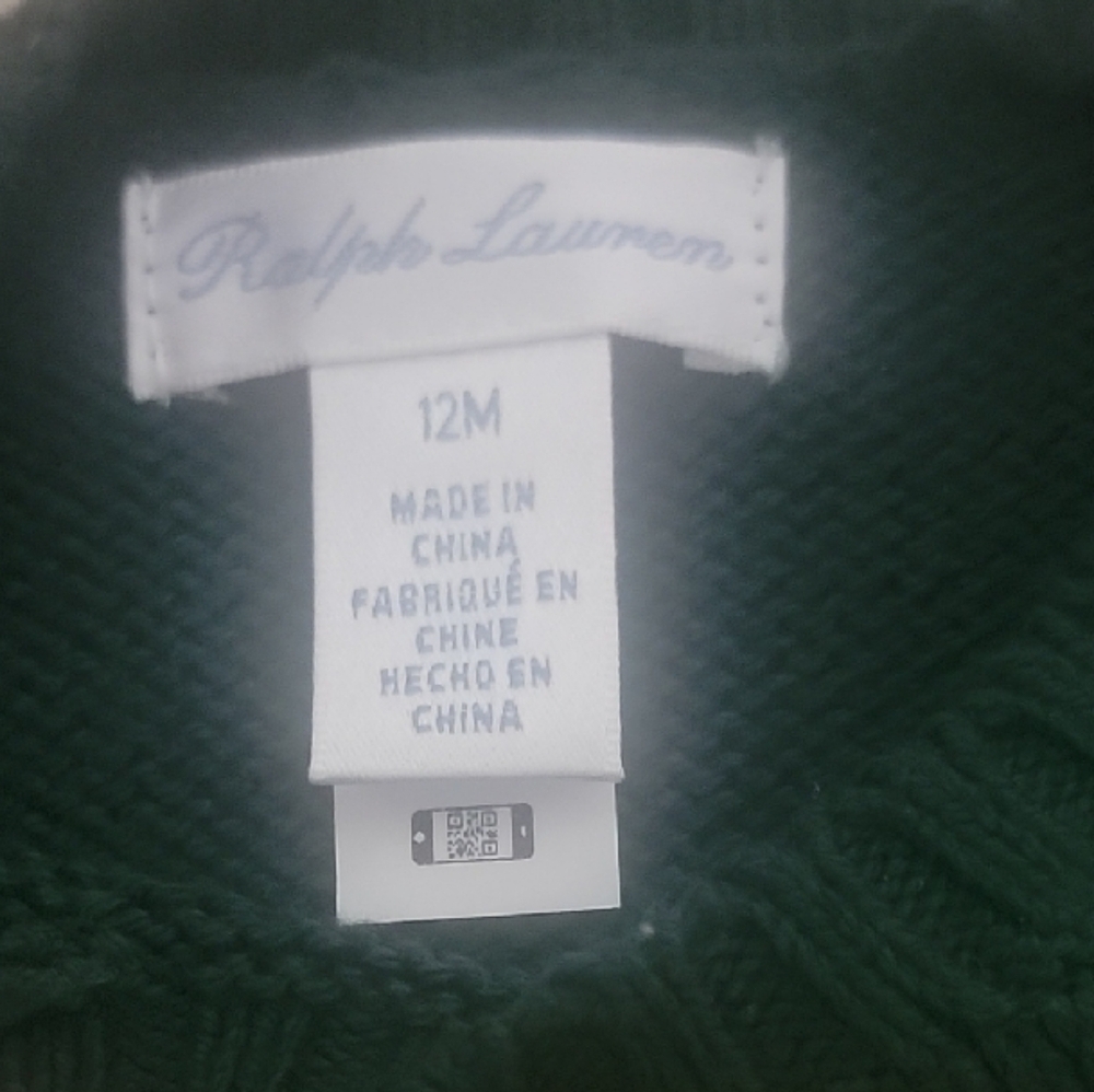 Ralph Lauren Green Sweater with Bear and Dog Design - Picture 5 of 5
